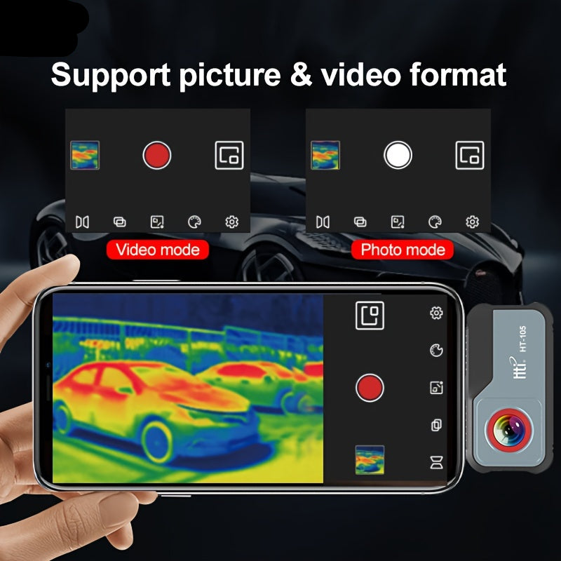 Warmtebeeldcamera voor Android – Infraroodcamera – Thermische Camera – Temperatuurcamera – Thermografie Apparaat – USB-Aangedreven – Hoge Resolutie 180x120 Pixels