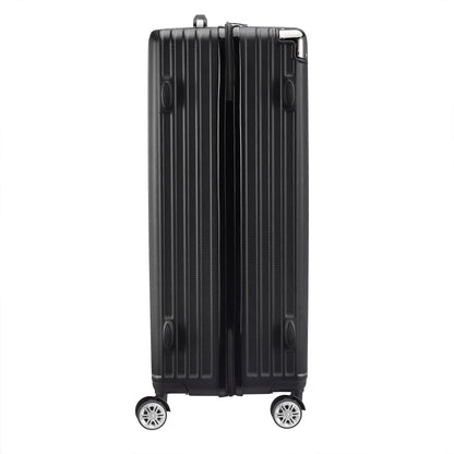 Kofferset – Reiskoffer – Trolley – Handbagage – Hardcase – ABS HardShell – TSA Cijferslot – 4 Wielen – Lichtgewicht – Zwart