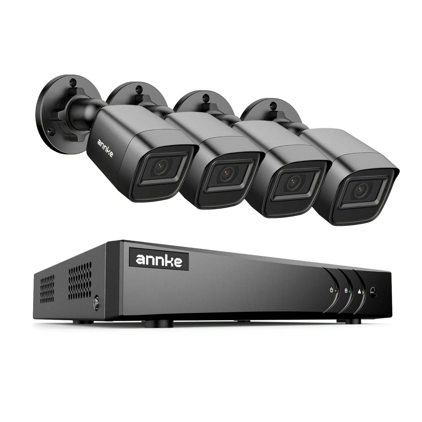 CCTV Beveiligingsset – Bewakingscamera – Veiligheidssysteem – Analoge Cameraset – Camerabewaking – 4x 1080P Camera’s – Mensen- en Voertuigdetectie – Realtime E-mail Alerts – 5-in-1 DVR Zonder HDD