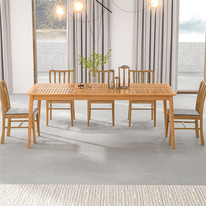 Tuintafel – Tuintafelset – Buiten Tafel – Terrastafel – Picknicktafel – Acaciahout – 200x90 cm – 8 Personen – Parasolgat