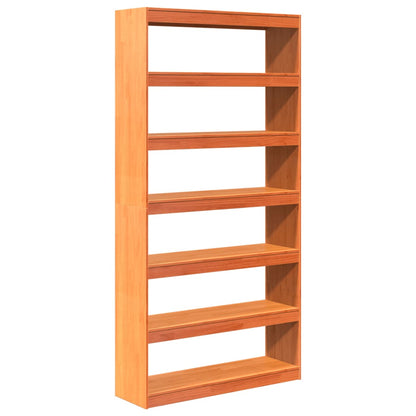 Boekenkast – Boekplank – Roomdivider – Kastenmeubel – Opbergkast – Massief Grenenhout – 100x30x199,5 cm – 6 Ruime Vakken