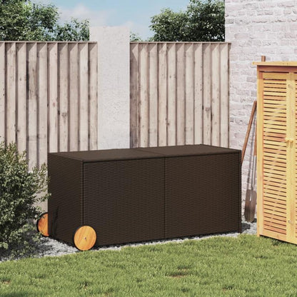 Opbergkist Tuin – Tuinkussenbox – Tuinbox – Opbergbox – Tuinmeubelbox – 283 Liter Inhoud – Weerbestendig PE Rattan Met 4 Wielen En Mobiel