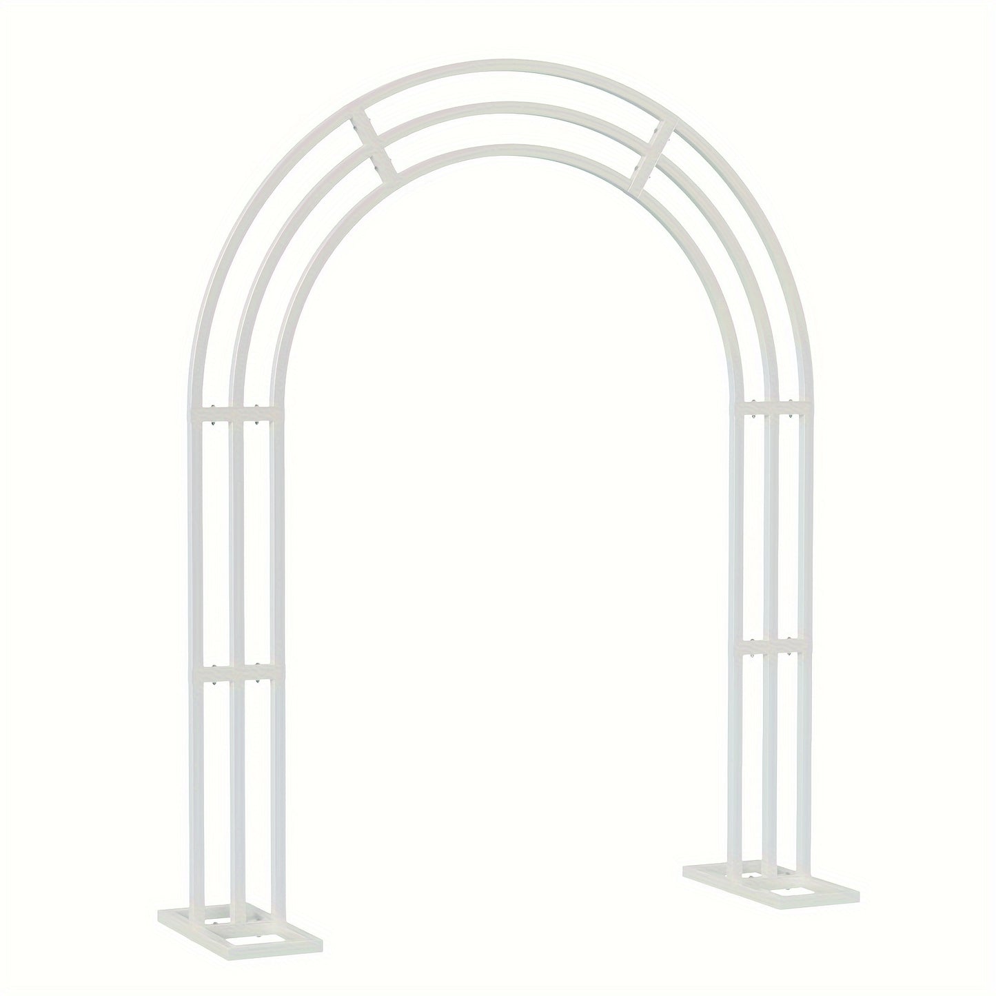 Metalen Tuinboog – Tuinboog Witte Boog Feestboog Bloemenboog – 200x260 cm – 100% IJzer – Stevig & Duurzaam