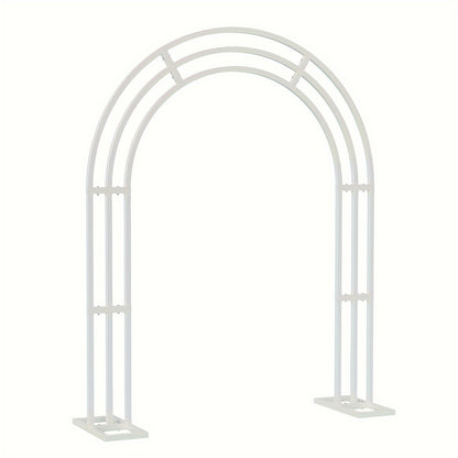 Metalen Tuinboog – Tuinboog Witte Boog Feestboog Bloemenboog – 200x260 cm – 100% IJzer – Stevig & Duurzaam