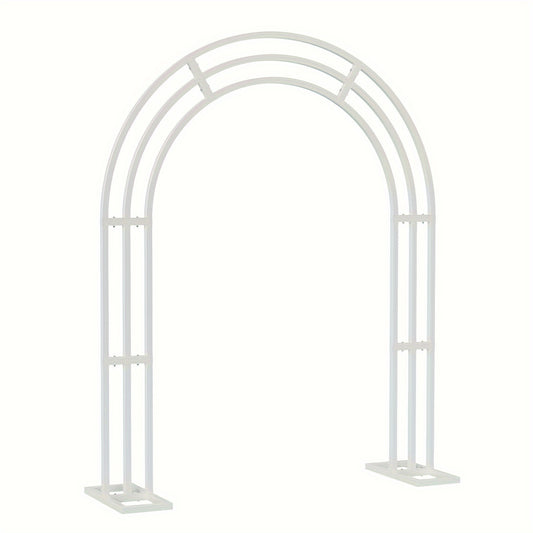 Metalen Tuinboog – Tuinboog Witte Boog Feestboog Bloemenboog – 200x260 cm – 100% IJzer – Stevig & Duurzaam