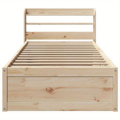 Bedframe – Huisbed – Eenpersoonsbed – Bedbodem – Slaapbank – Marrone – Massief Dennenhout – 90x190 cm – Stevig & Duurzaam