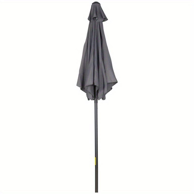 Parasol – Zeshoekige Parasol – Tuinparasol – Balkonparasol – Terrasparasol – Extra Lang 196 cm – 360° Draaibaar met Kantelbare Sluiting
