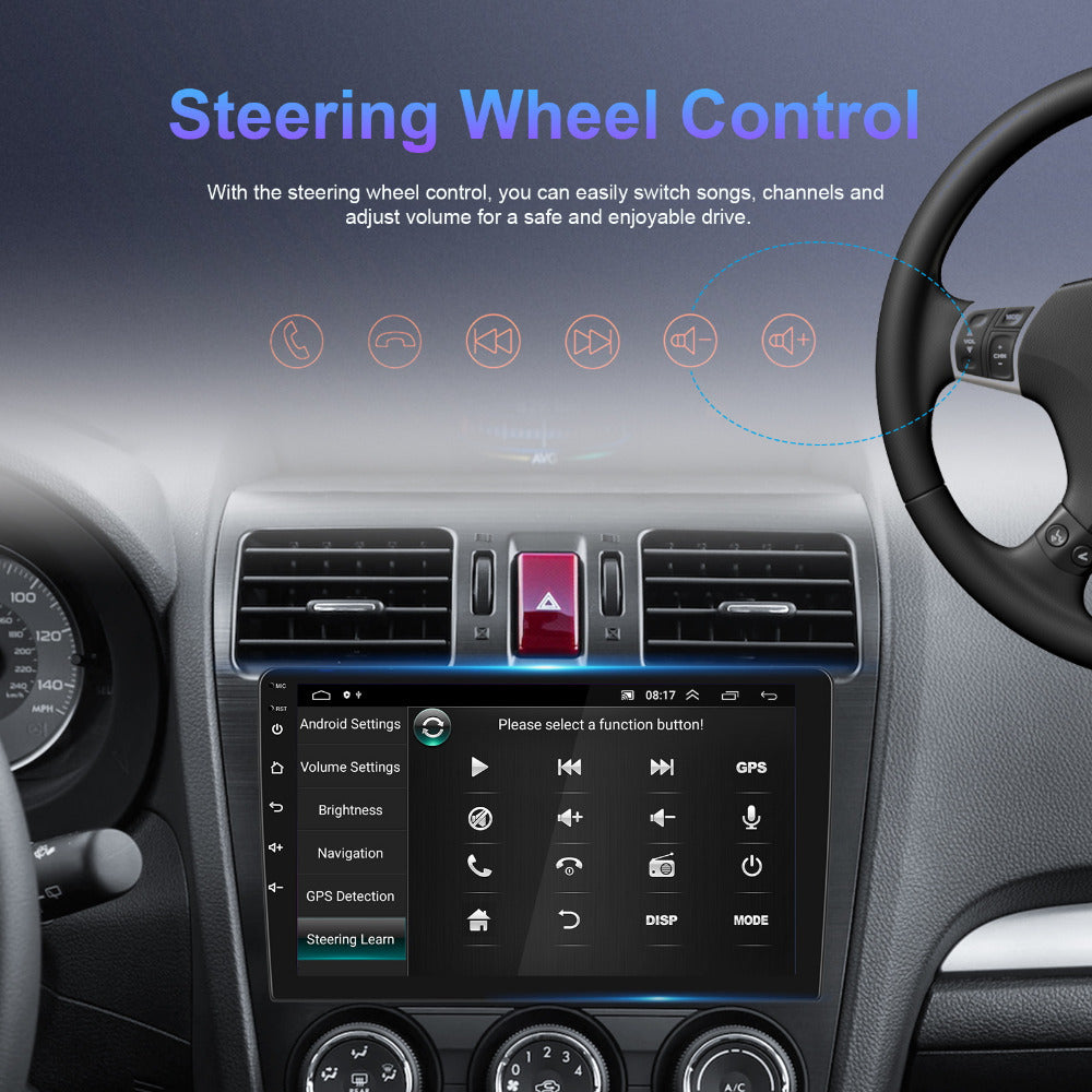 Autoradio – Multimedia Radio – Car Stereo – 2 DIN Radio – Android Radio – 6,2 Inch Touchscreen – Wireless CarPlay & AHD Achteruitrijcamera