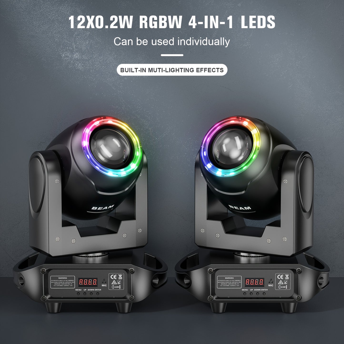 150W LED Moving Head – Effectlamp – Podiumverlichting – Lichtshow Lamp – Theaterlicht – 16 Prisma's – DMX 512 Bedienbaar