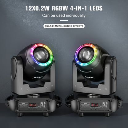 150W LED Moving Head – Effectlamp – Podiumverlichting – Lichtshow Lamp – Theaterlicht – 16 Prisma's – DMX 512 Bedienbaar