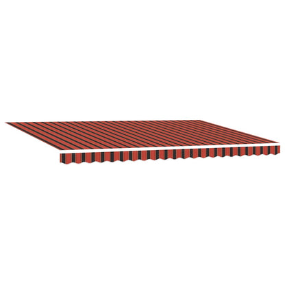 Handmatige Zonwering – Uitschuifbare Luifel – Terras Schaduwdoek – Balkon Zonnescherm – Buitenmarkies – UV-bestendig – Waterafstotend – 3x2,5 Meter – Zwart Rood Gestreept