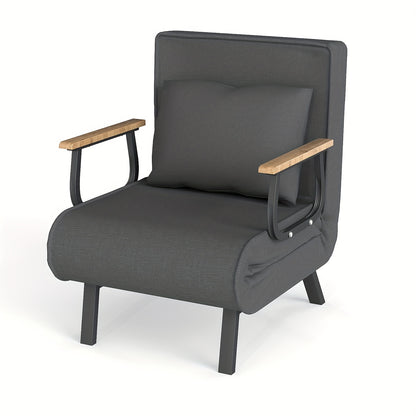 Slaapstoel – Slaapfauteuil – Vouwstoel – Zetelbed – Stoelbed – Matcha Groen – 5-Standen Verstelbare Rugleuning – Traagschuim Comfort