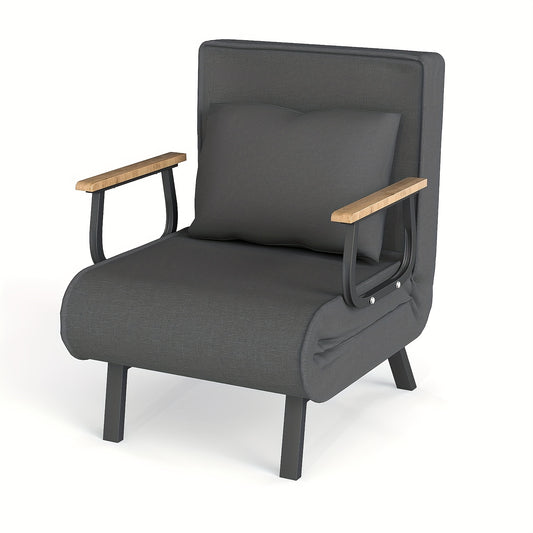 Slaapstoel – Slaapfauteuil – Vouwstoel – Zetelbed – Stoelbed – Matcha Groen – 5-Standen Verstelbare Rugleuning – Traagschuim Comfort