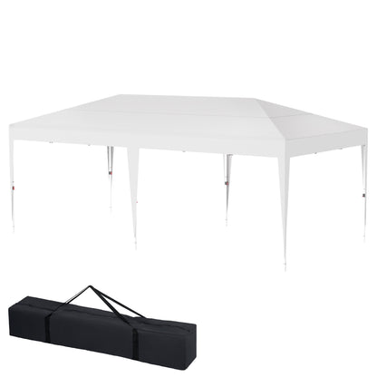 Feesttent – Partytent – Paviljoen – Tuintent – Opvouwbare Tent – 3x6 Meter – Duurzaam Polyester – Windbestendig & UV-Bescherming - Wit