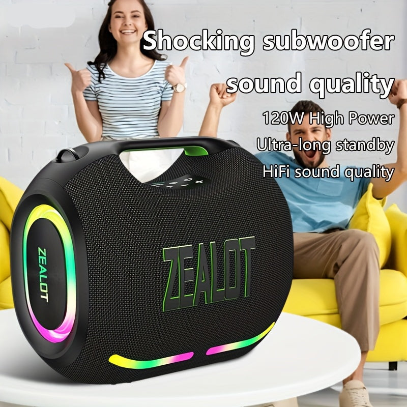 Draagbare Draadloze Speaker – Bluetooth Speaker – Portable Speaker – Outdoor Speaker – Party Speaker – Zwart – 36 Uur Speeltijd – IPX5 Waterbestendig