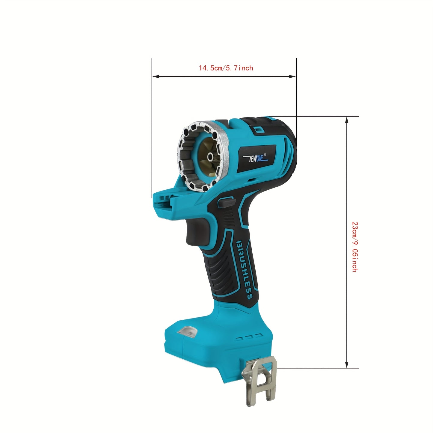 Multitool – Multifunctioneel Gereedschap – Elektrisch Zakmes – Accu Multitool – Boorhamer – Brushless Motor – 9-in-1 Set Met LED Verlichting
