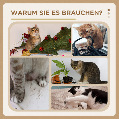 Krabpaal – Kattenkrabpaal – Kattenboom – Krabmeubel – Kattenhuis – Sisal Touw – Compact 60x40x98 cm – Inclusief Kattenhol en Ligbed
