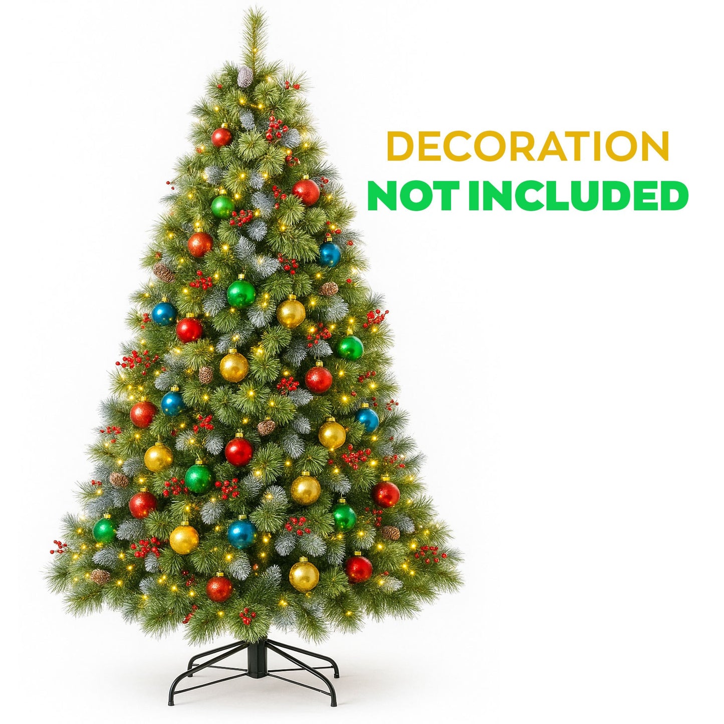 Kerstboom – Kunstkerstboom – Nepspar – Sneeuwboom – Dennenboom – 180 cm Hoog – Brandwerend PVC en PP