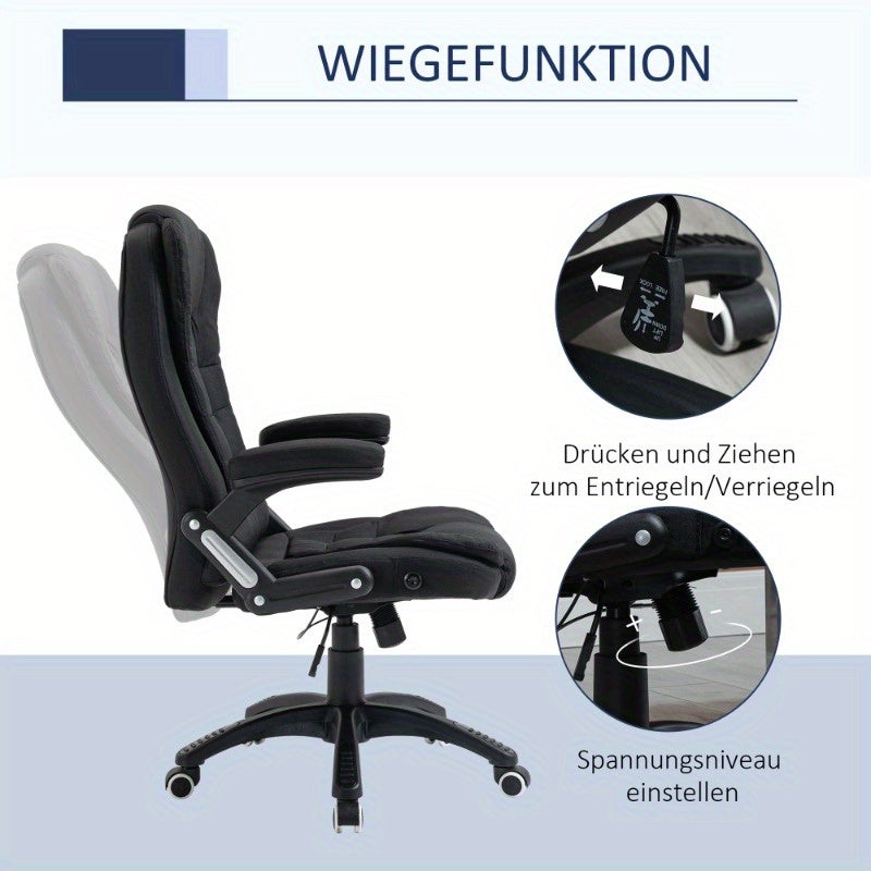 Ergonomische Bureaustoel – Kantoorstoel – Werkstoel – Draaistoel – Thuiswerkstoel – Ademend Mesh – Verstelbare Hoogte – Lendensteun – Vijfwielig Onderstel – Zwart