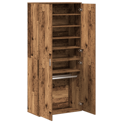 Highboard – Dressoir – Opbergkast – Ladekast – Sideboard – Altholz Spanplatten – Compact 80x39x178 cm – Duurzaam & Stevig
