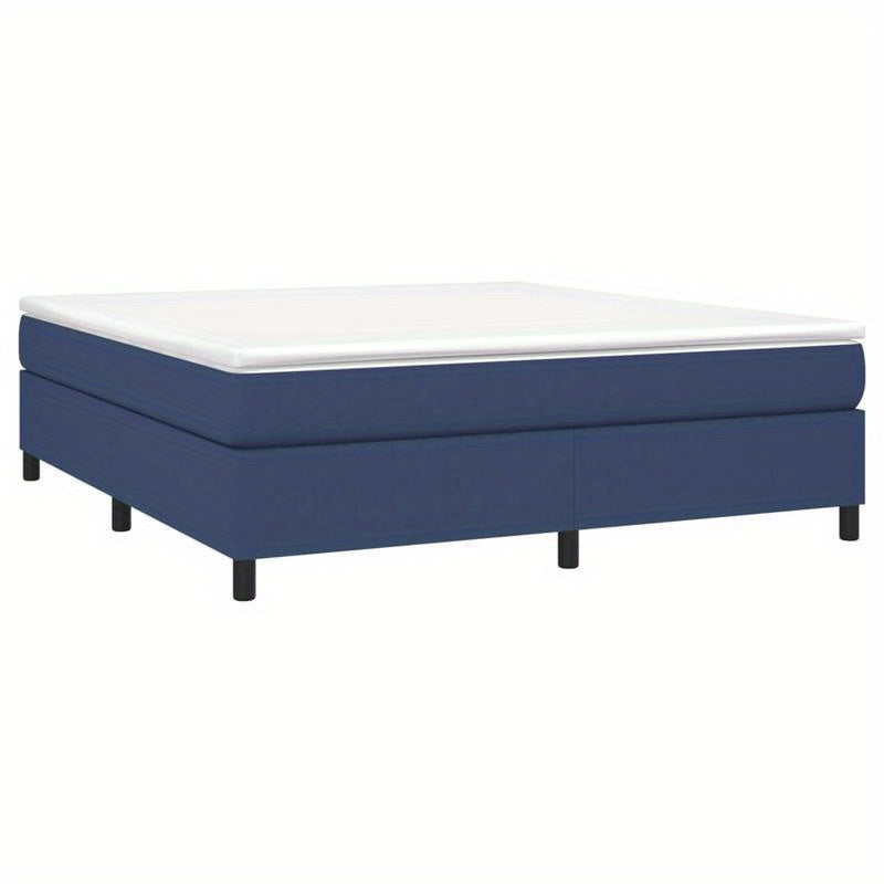 Bed frame without Mattress Blu 180x200cm in Tissue Practical, removable, suitable for all seasons, Spacesaving Bed, Seasonal Bedding, Stylish Bed Frame, Modern Home Decor, Removable Design, Lightweight Construction, Slatted B