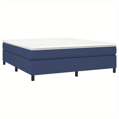 Bed frame without Mattress Blu 180x200cm in Tissue Practical, removable, suitable for all seasons, Spacesaving Bed, Seasonal Bedding, Stylish Bed Frame, Modern Home Decor, Removable Design, Lightweight Construction, Slatted B