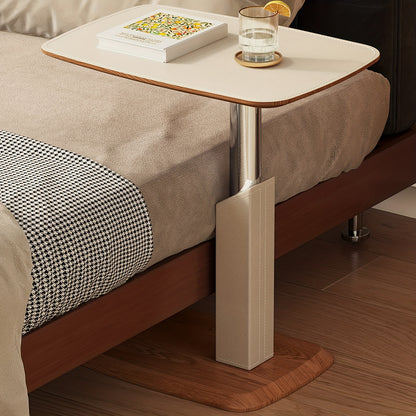 Bijzettafel – Sidetable – Nachtkastje – Banktafel – Laptoptafel – Verstelbare Hoogte 68,5 cm – 360° Draaibaar Tafelblad