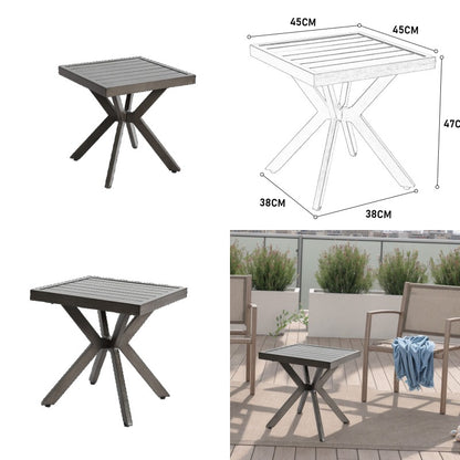 Aluminium Bijzettafel – Tafel – Bijzettafeltje – Bijzettafeltje Rond – Bijzettafel Vierkant – Weerbestendig – Lichtgewicht