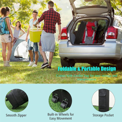 Pop-up Partytent – Partytent, Vouwtent, Tuin Tent, Gazebo – Verstelbare Zijpanelen, Stevig Metalen Frame – 3x3 Meter, Draagbare Tent Met Draagtrolley Grijs