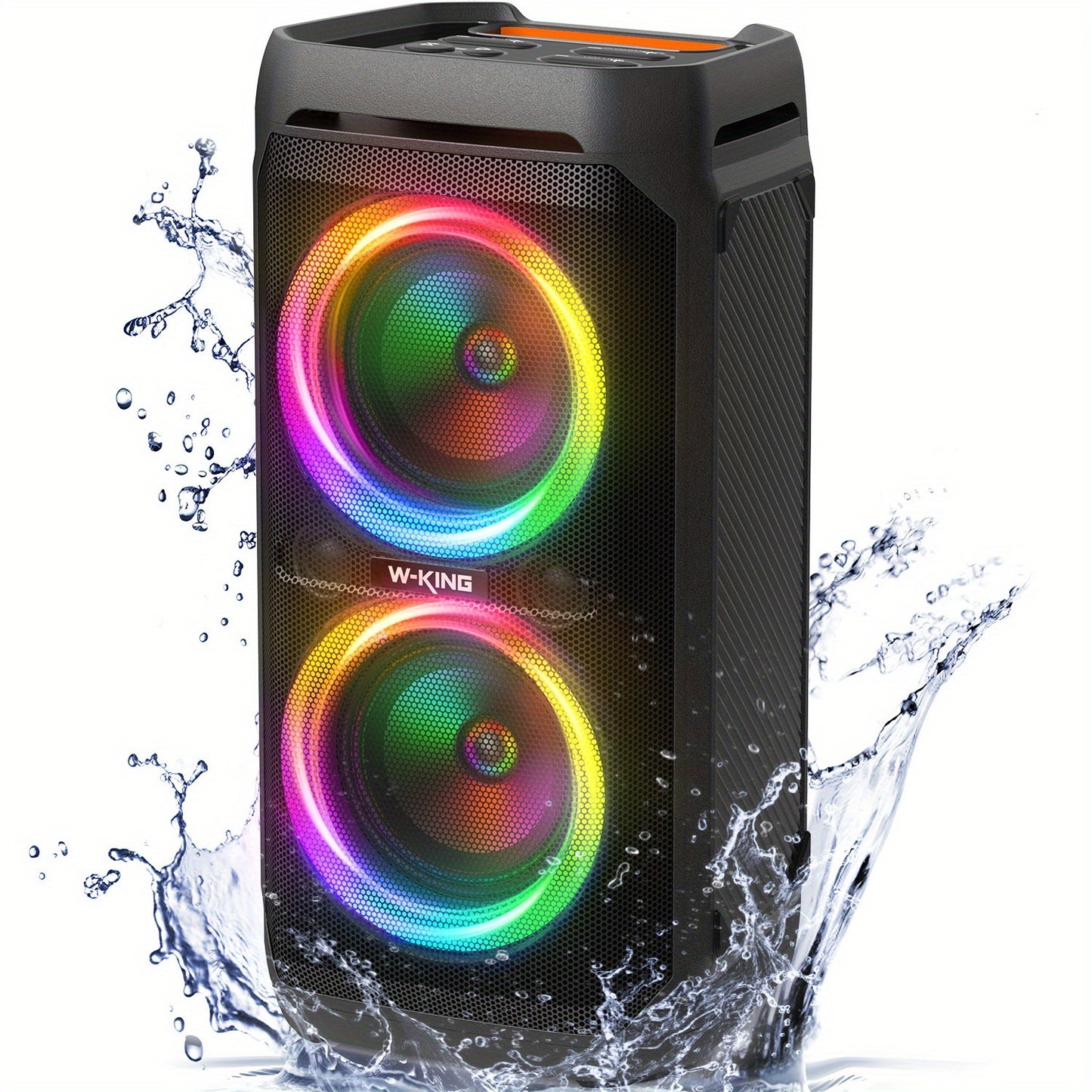 Bluetooth Speaker – Draadloze Speaker – Party Speaker – Boombox – Portable Speaker – 240W Max Vermogen – Waterbestendig IPX6 Met RGB Verlichting