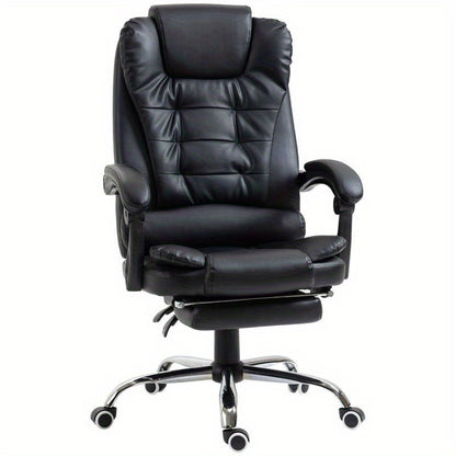 Ergonomische Bureaustoel – Verstelbare Werkstoel – Draaibare Bureaustoel – Kantoorstoel – Thuiswerkstoel – Memory Foam Kussen – Metalen Chroom Frame