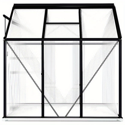 Kas – Kweekkas – Tuinkas – Plantenkas – Broeikas – Antraciet Aluminium Frame – Weerbestendig Met Stevige Fundering – Compact 3,61 m²