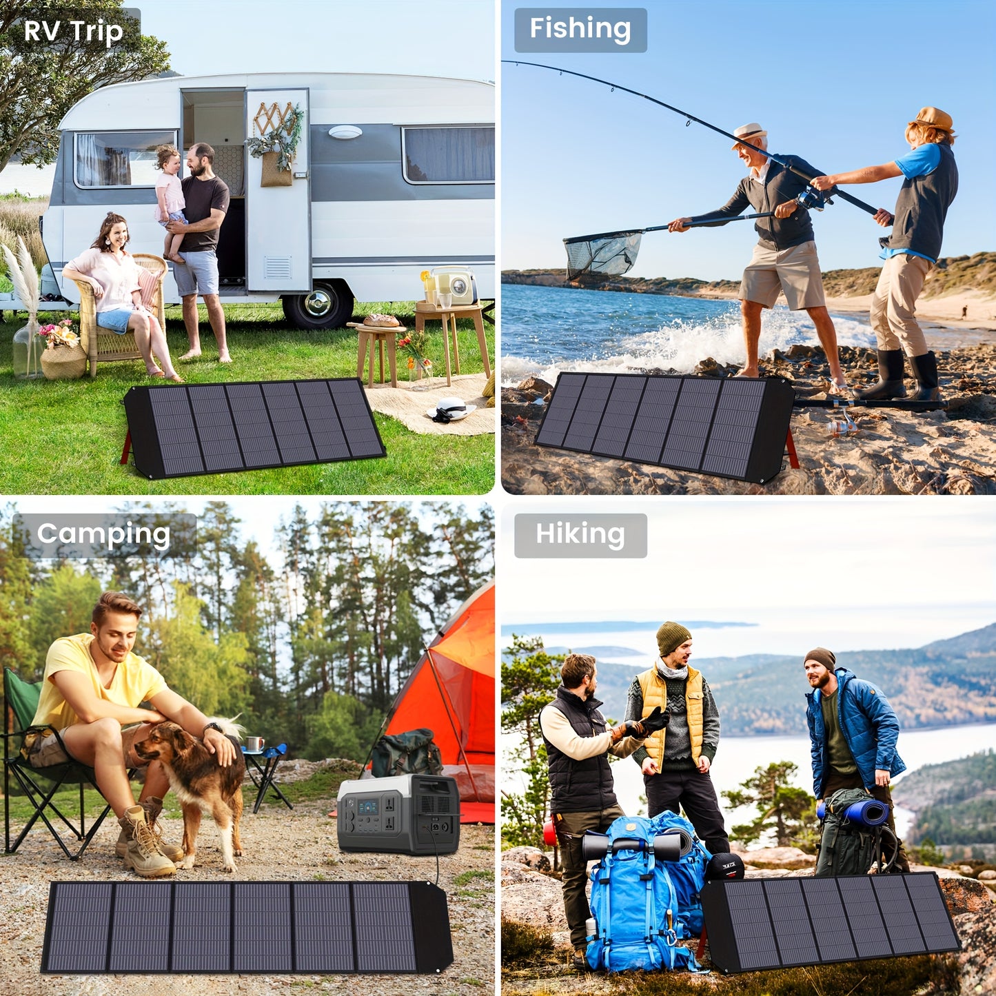 200W Zonnepaneel – Vouwbaar Zonnepaneel – Monokristallijn Solar Panel – Draagbaar Solar Charger – Mobiele Zonne-energie – Hoog Rendement – Inclusief PD Box & MC4 Kabel