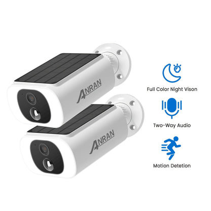 Draadloze Buitencamera – Beveiligingscamera – Surveillance Camera – Wifi Camera – Zonnepaneel Camera – 1296p HD Resolutie – PIR Bewegingssensor Met Menselijke Detectie