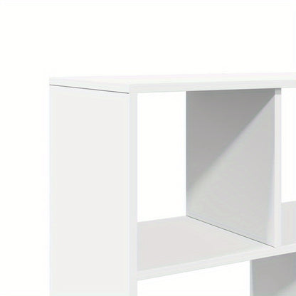 Roomdivider – Kamerscherm – Ruimteverdeler – Scheidingswand – Interieurkast – Wit Hout – Compact 99x33x155 cm – Meerdere Open Vakken
