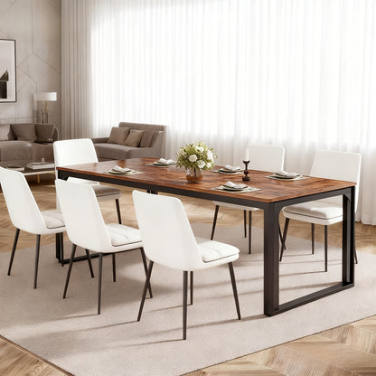 Eettafel – Tafel – Keukentafel – Dinertafel – Houten Tafel – Bruin – Voor 6-8 Personen – Duurzaam Gefabriceerd Hout – Stevige Constructie
