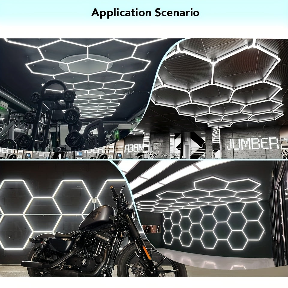 LED Paneel – LED Plafonnière – Lichtpaneel – Plafondlamp – Hexagon Lamp – 575mm Groot Oppervlak – Koel Wit 6500K