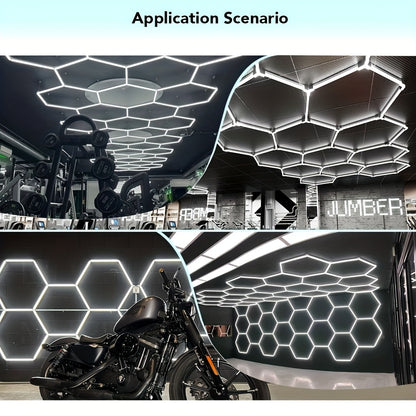 LED Paneel – LED Plafonnière – Lichtpaneel – Plafondlamp – Hexagon Lamp – 575mm Groot Oppervlak – Koel Wit 6500K