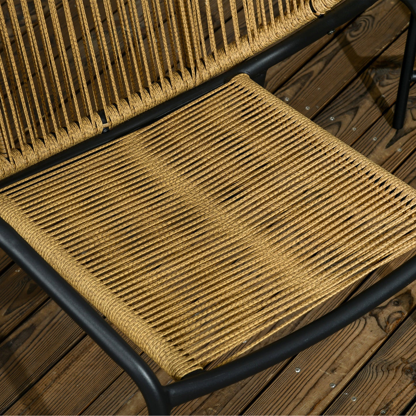 3-Delige Rattan Bistro Set – Tuinset – Balkonset – Bistromeubel – Terrasmeubilair – Weerbestendig Kunstrottan – Stijlvolle Stalen Tafel Met Verstelbare Voeten – Comfortabele Tuinstoelen Grijs