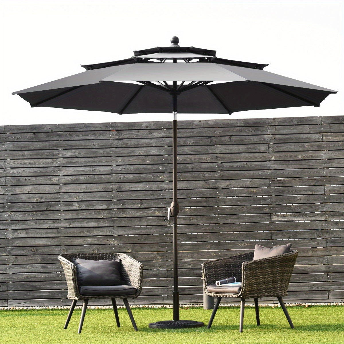 Patio Parasol – Tuinparasol – Marktparasol – Buitenparasol – Zwembadparasol – 3,05 Meter Diameter – Aluminium Frame Met Kantelfunctie