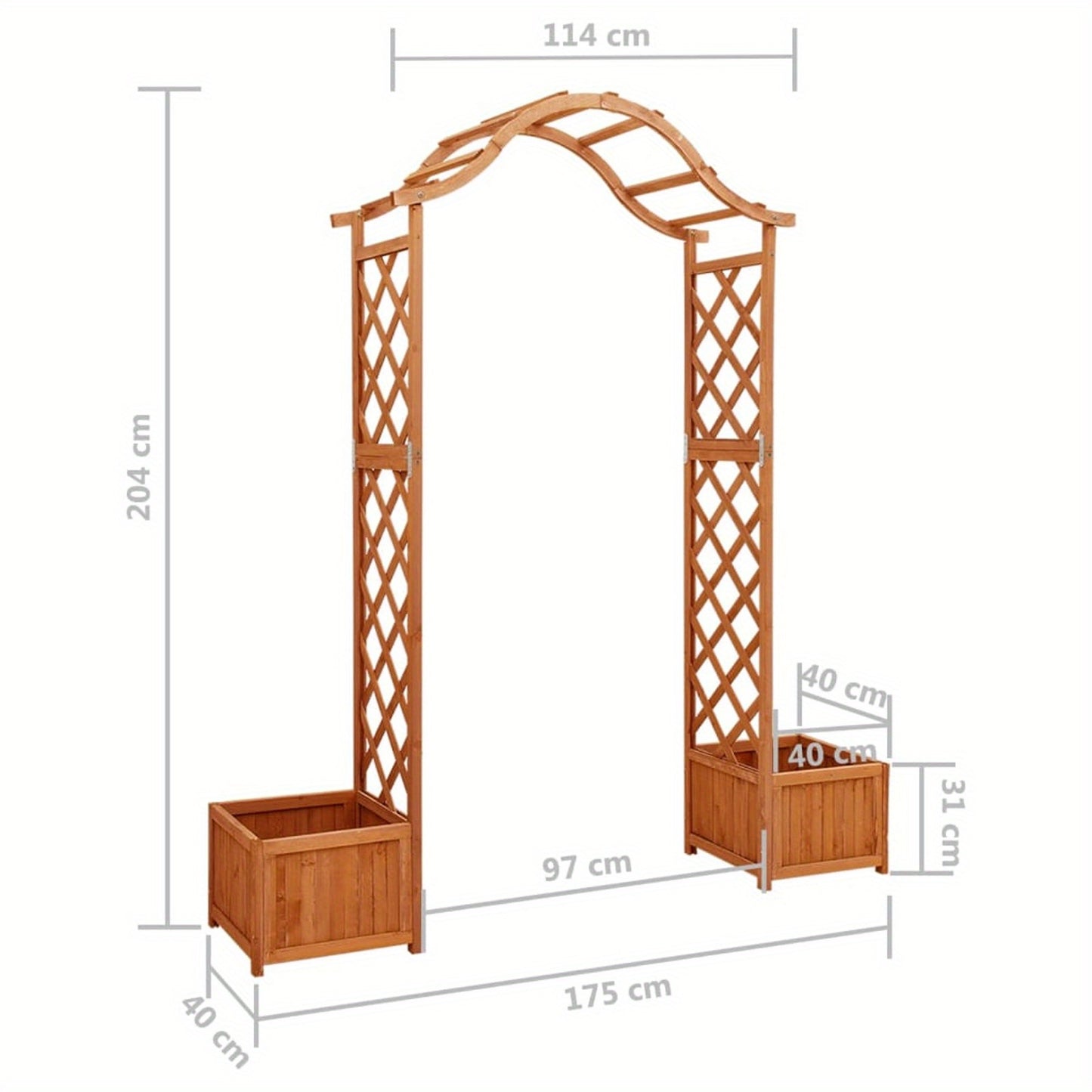 Pergola – Tuinoverkapping – Paviljoen – Prieel – Zonwering – Massief Dennenhout – Geïntegreerde Plantenbakken – Rustieke Uitstraling – Perfect Voor Buitenfeestjes
