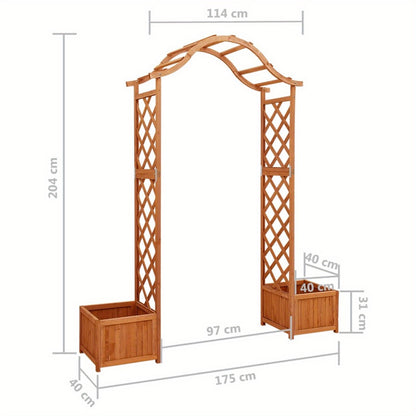 Pergola – Tuinoverkapping – Paviljoen – Prieel – Zonwering – Massief Dennenhout – Geïntegreerde Plantenbakken – Rustieke Uitstraling – Perfect Voor Buitenfeestjes