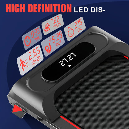 Loopband – Wandelband – Hardloopband – Walking Pad – Treadmill – Inklapbaar – 2,25 PK Motor – 4% Hellingsfunctie
