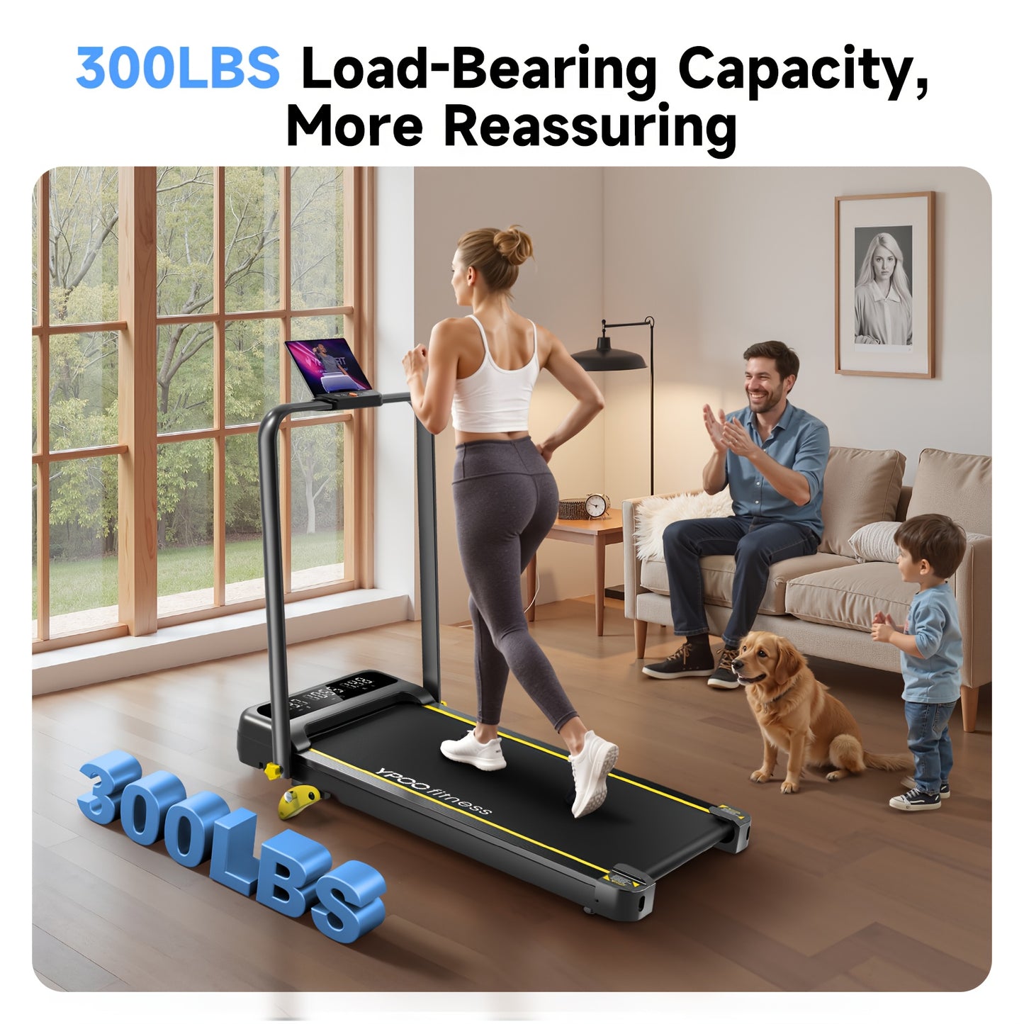 Loopband – Wandelband – Walking Pad – Treadmill – Loopband Inklapbaar – 3 Niveau Helling – Draagkracht Tot 136 kg