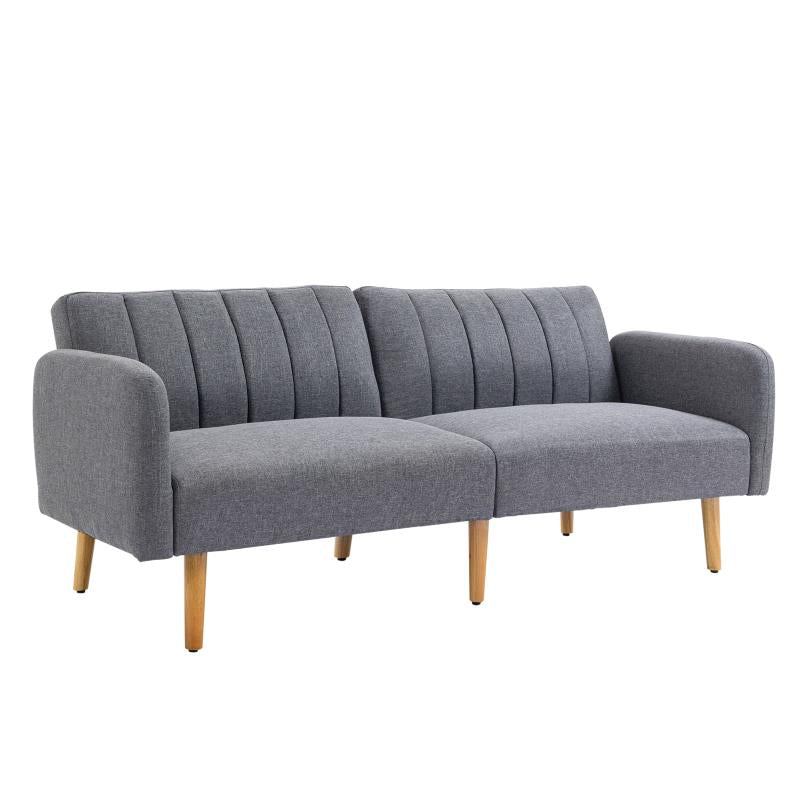 2-zits Slaapbank – Slaapbankje – Bedbank – Sofa Bed – Logeerbank – Rubberhout Frame – Ruimtebesparend Compact Design