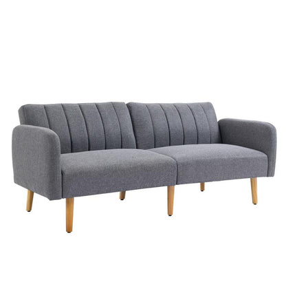 2-zits Slaapbank – Slaapbankje – Bedbank – Sofa Bed – Logeerbank – Rubberhout Frame – Ruimtebesparend Compact Design
