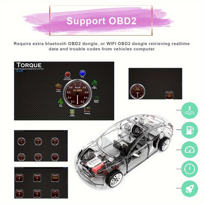 Autoradio – Car Stereo – Multimedia Speler – Auto Radio – 2DIN – 9,5 Inch HD Scherm – Android 10 – Achteruitrijcamera Ondersteuning