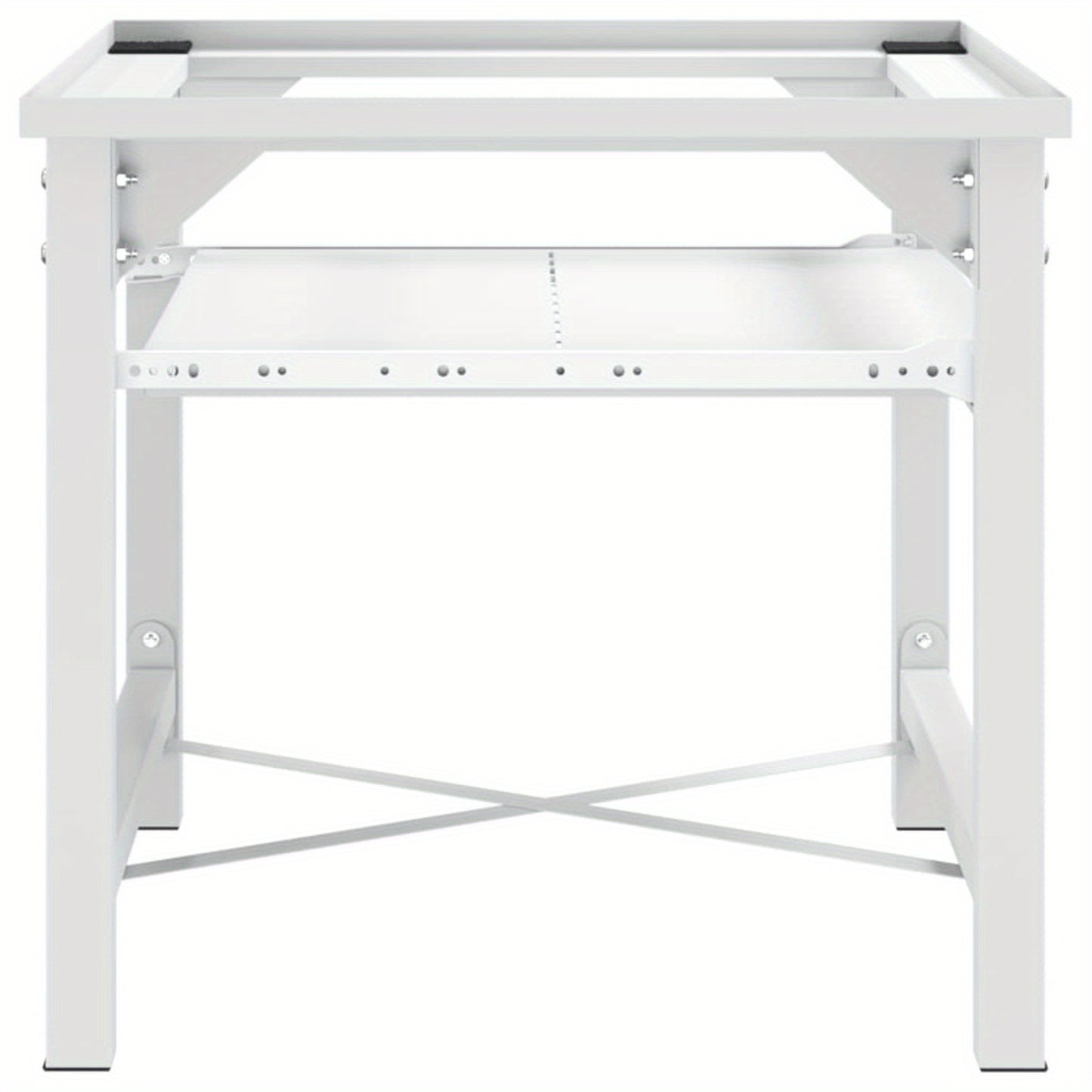 Wasmachine Verhoogstandaard – Wasmachine Onderzetter – Wasmachine Podium – Wasmachine Opzetstuk – Wasmachine Stand – Met Uittrekbare Lade – Stabiel Met Metaal En Wieltjes