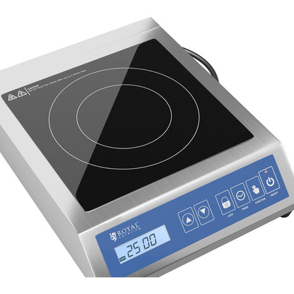 Inductiekookplaat – Draagbare Kookplaat – Elektrische Kookplaat – Vrijstaande Kookplaat – Inductieplaat – 1 Kookzone 28 cm – 3500 W Vermogen – LCD Display