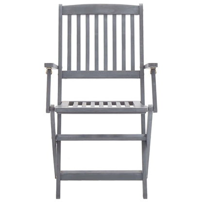 Vidaxl 5/7X Solid Acacia Wooden Garden Set Grey Terrace Set With/Without Armrest